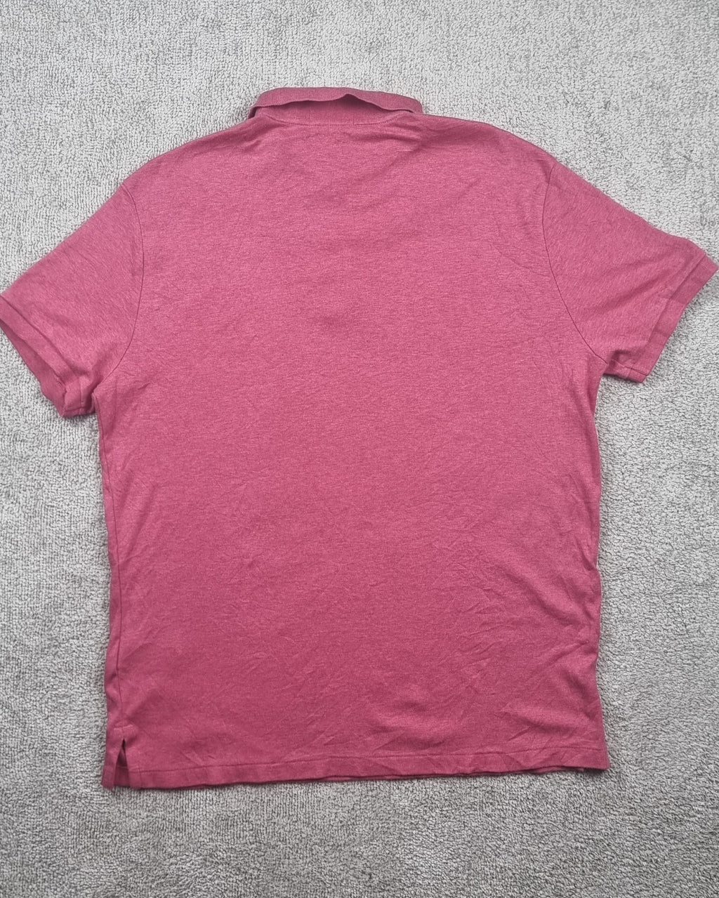 Polo Ralph Lauren Custom Slim Fit rosa jaspeado – Talla L