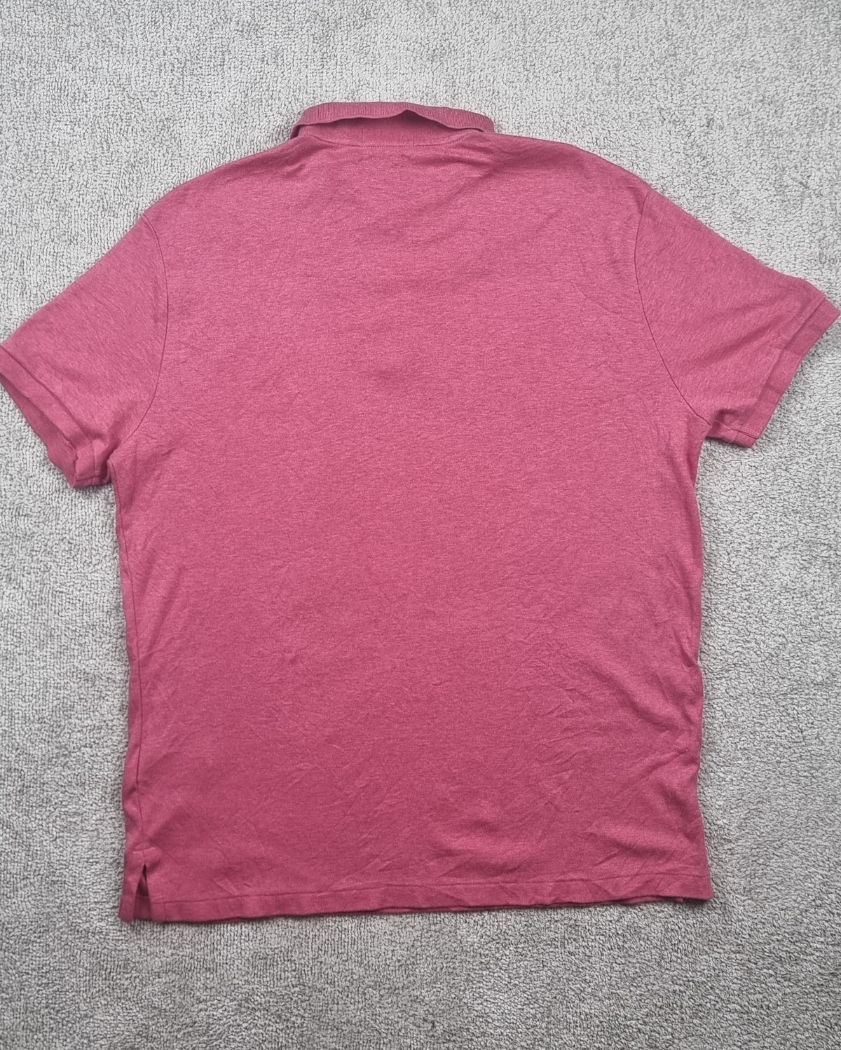 Polo Ralph Lauren Custom Slim Fit rosa jaspeado – Talla L