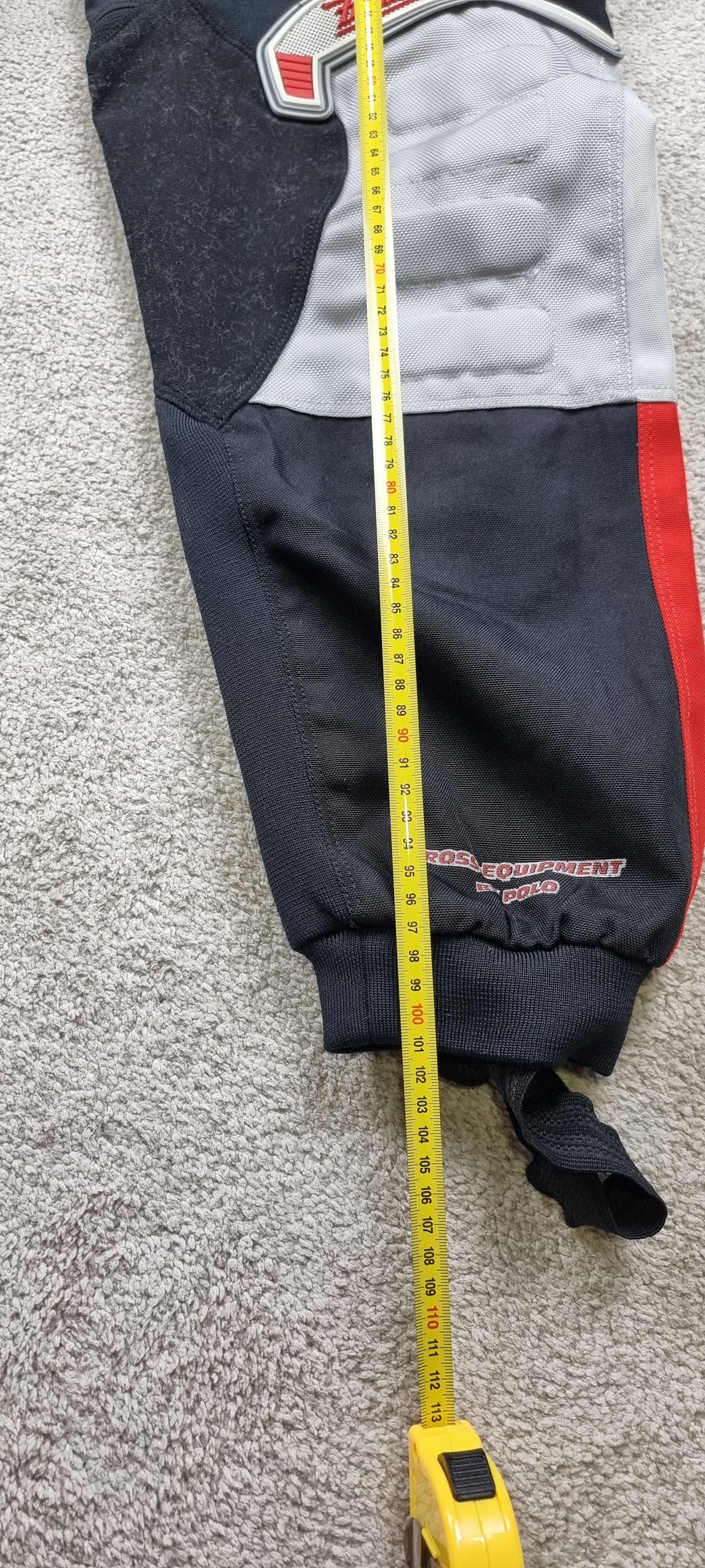 Pantalón moto Pharao X negro rojo y gris talla L