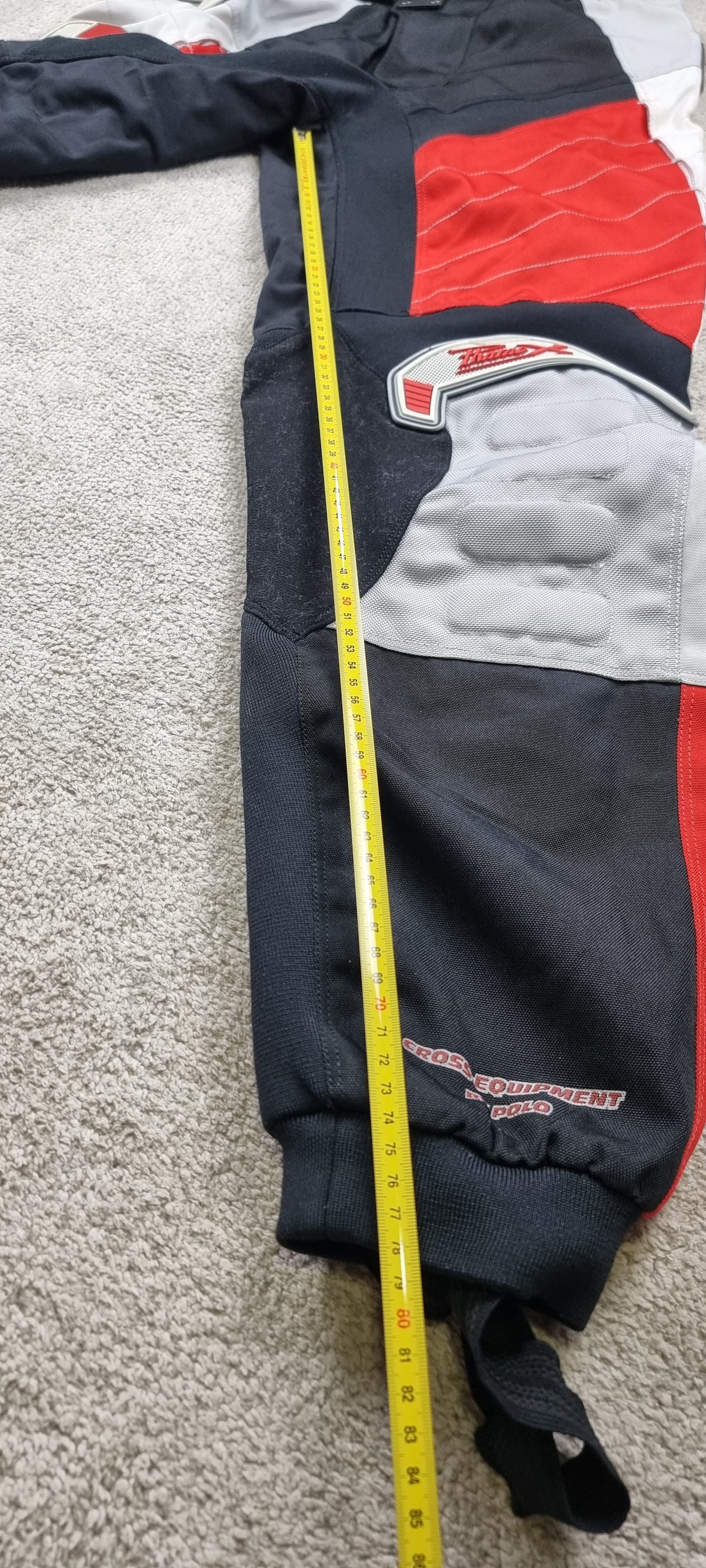 Pantalón moto Pharao X negro rojo y gris talla L