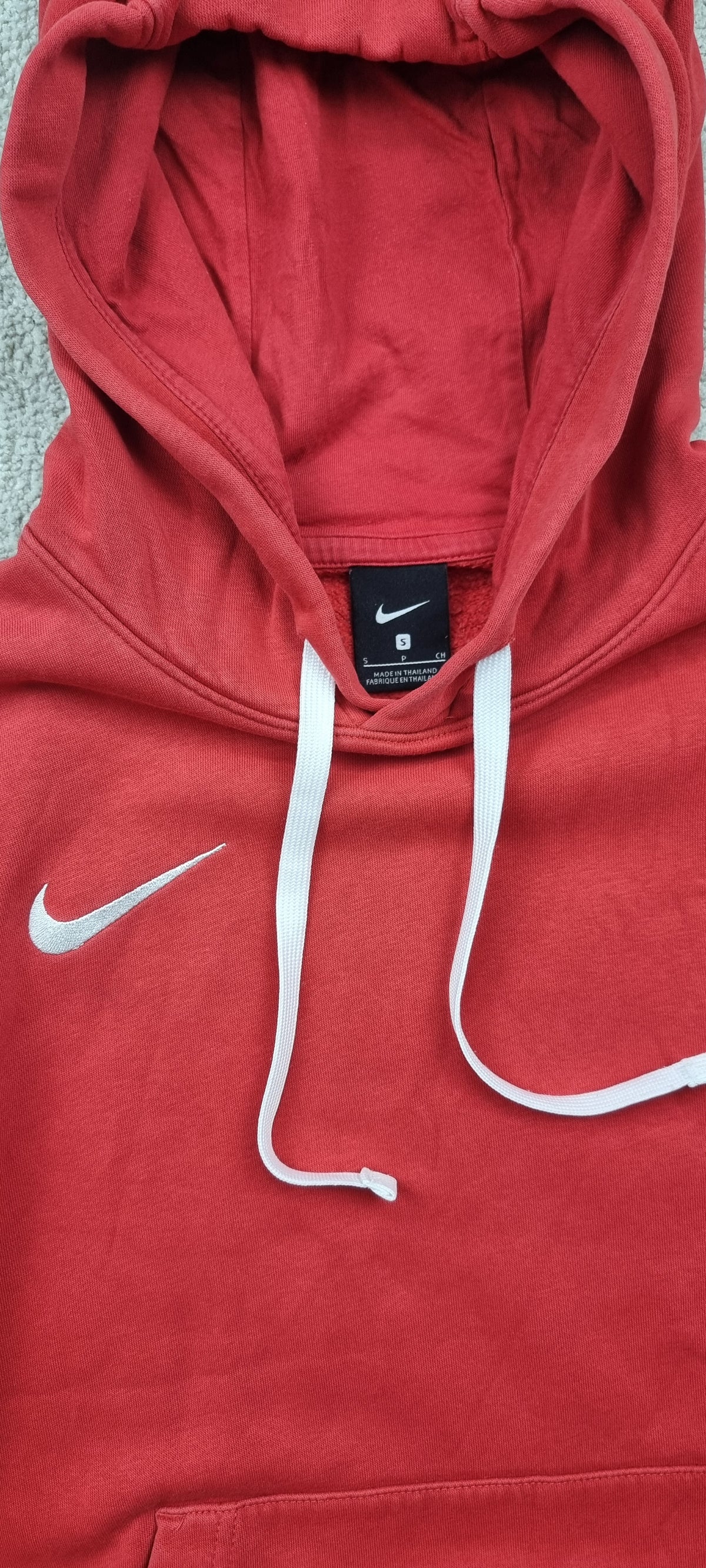 Sudadera Nike Roja con Capucha Talla S
