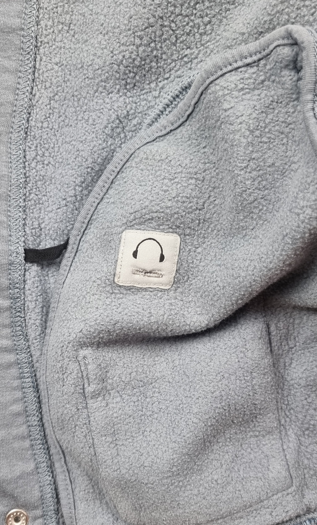 Sudadera Jordan con Capucha Gris y Azul talla M