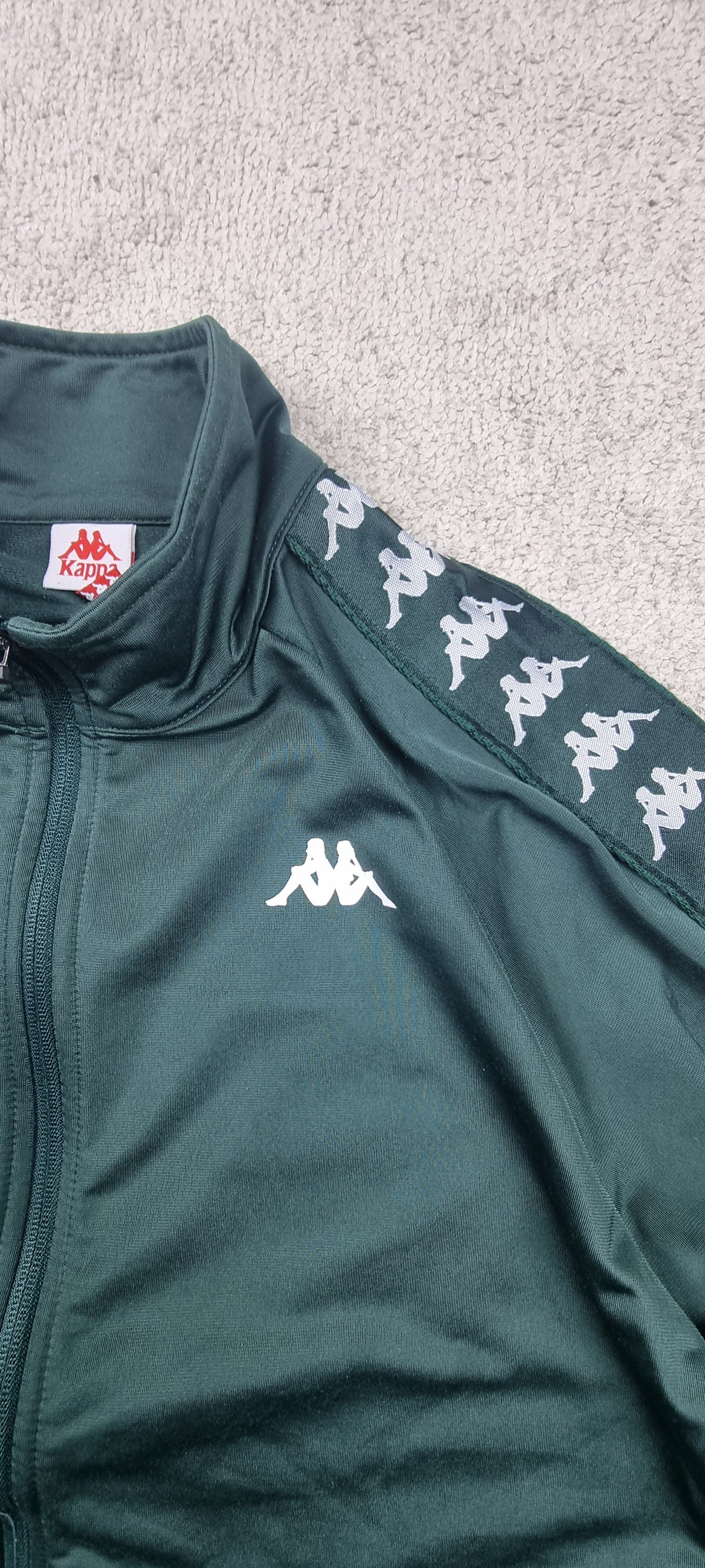 Chaqueta Kappa Banda Verde Oscuro talla M