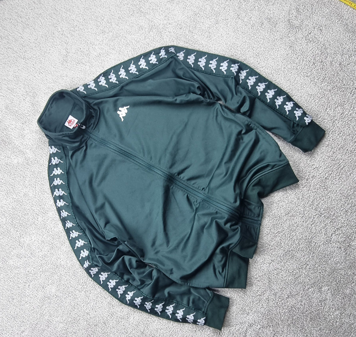 Chaqueta Kappa Banda Verde Oscuro talla M