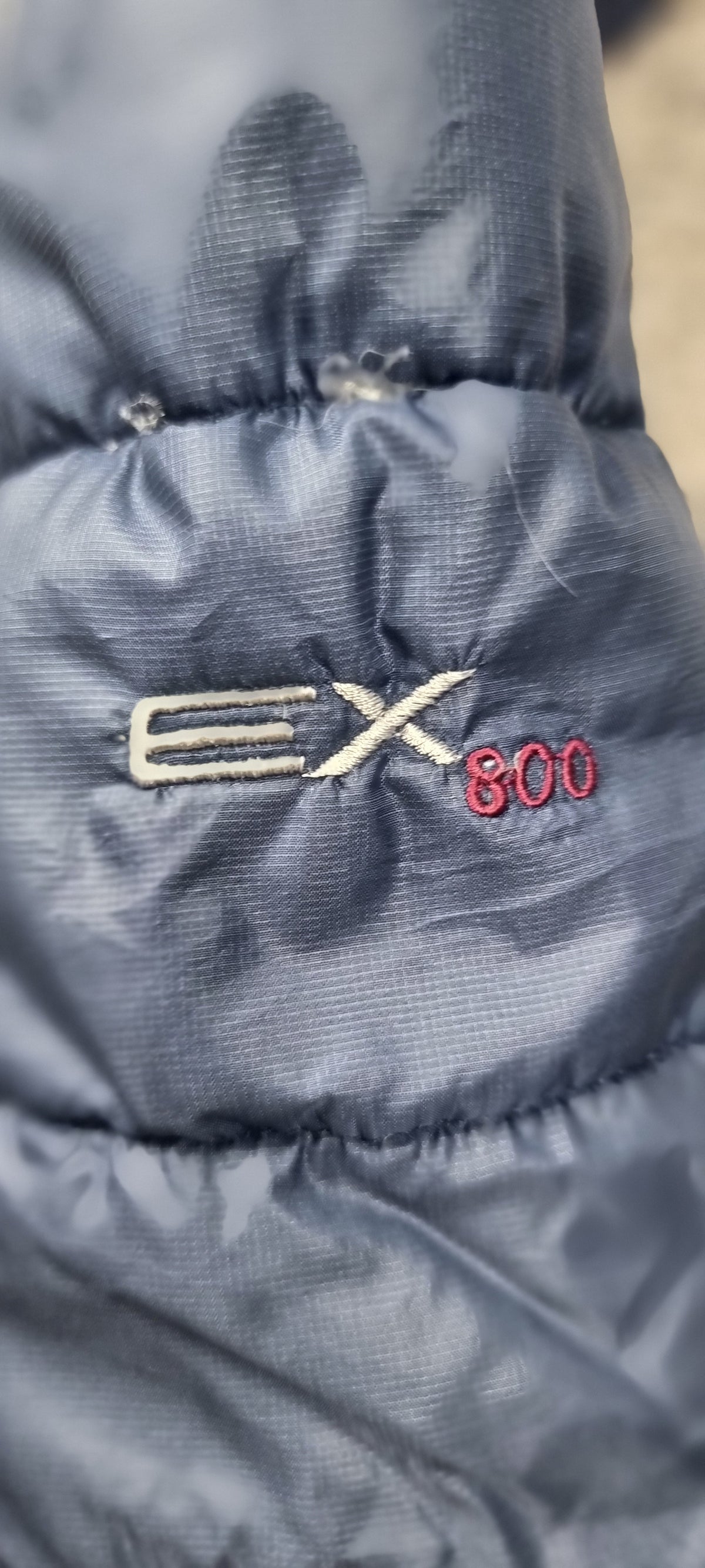 Chaqueta de plumas Mont-bell EX 800 azul marino – Talla L