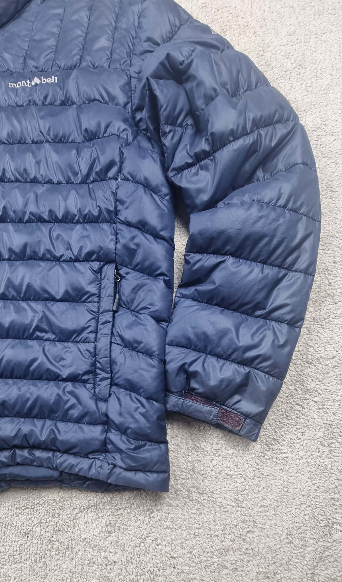 Chaqueta de plumas Mont-bell EX 800 azul marino – Talla L