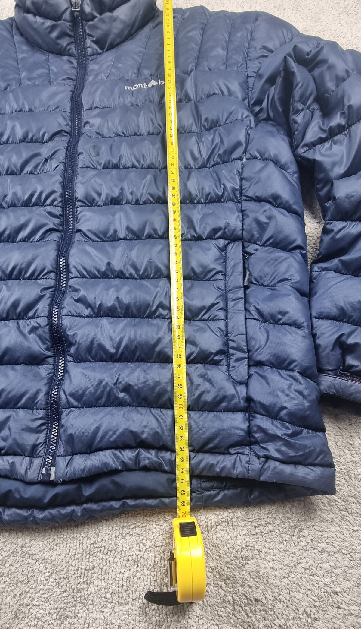 Chaqueta de plumas Mont-bell EX 800 azul marino – Talla L