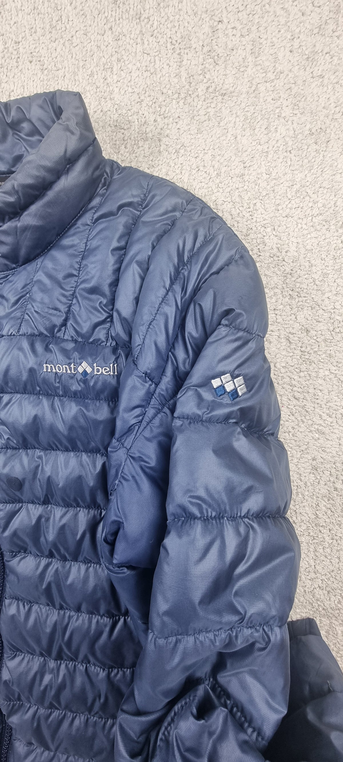 Chaqueta de plumas Mont-bell EX 800 azul marino – Talla L