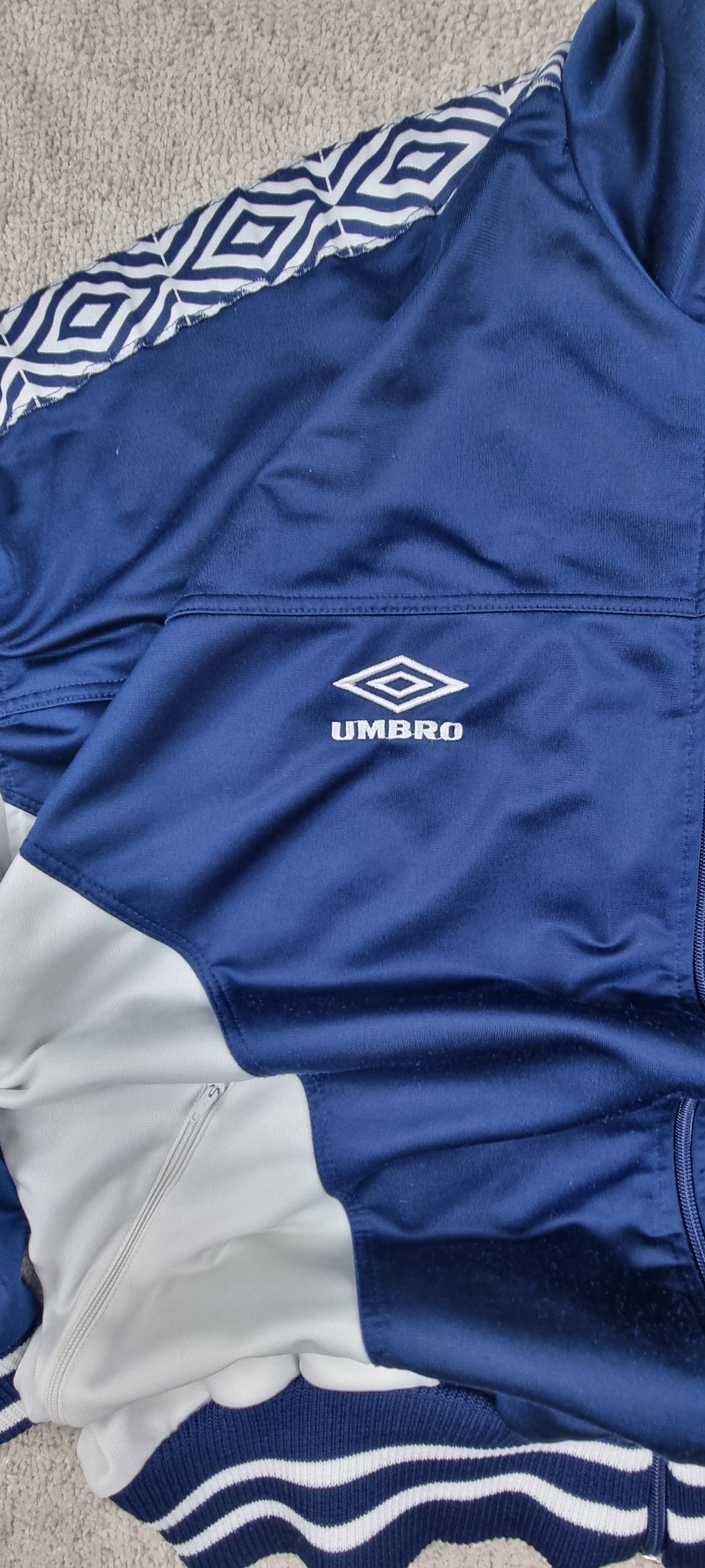 Chaqueta chándal Umbro L.S.E.F. Verona vintage azul marino talla L