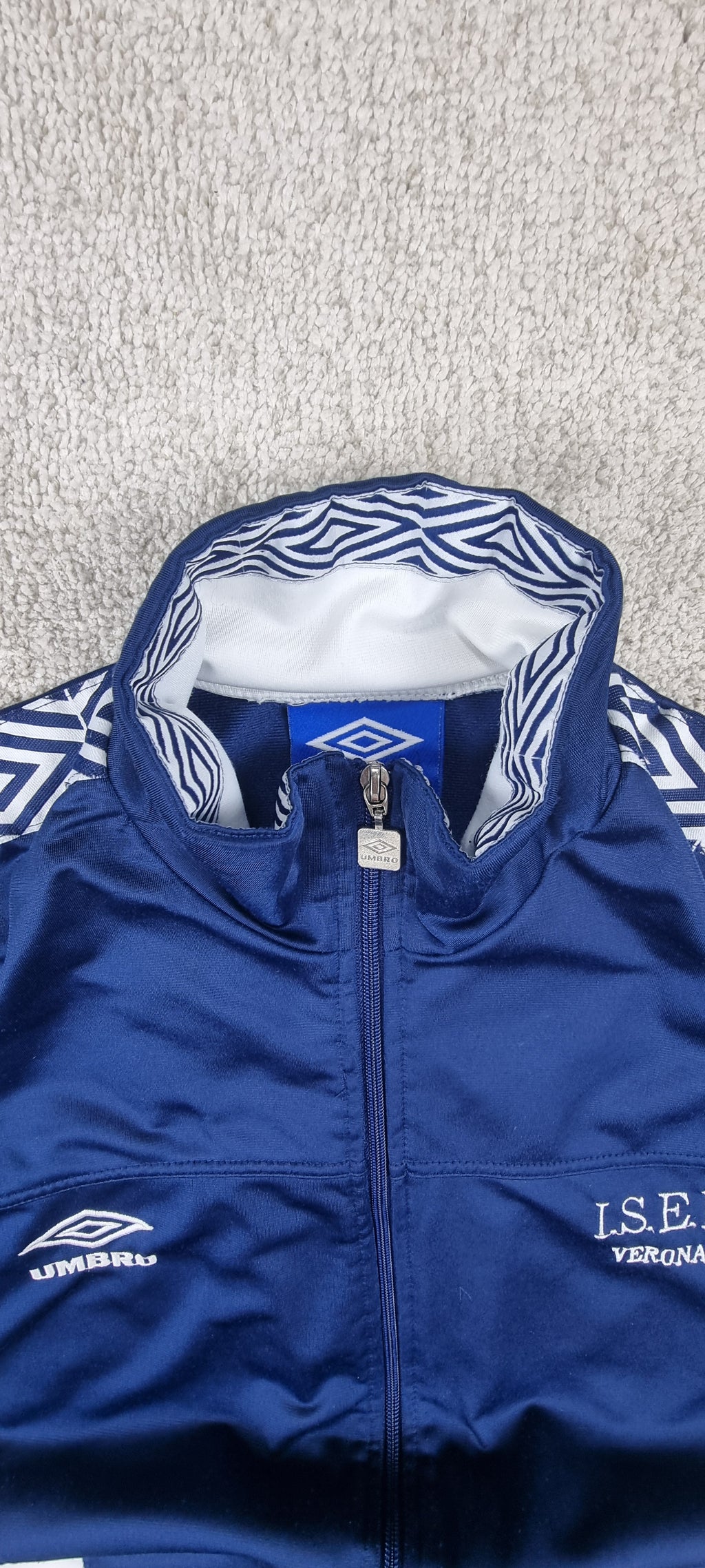 Chaqueta chándal Umbro L.S.E.F. Verona vintage azul marino talla L