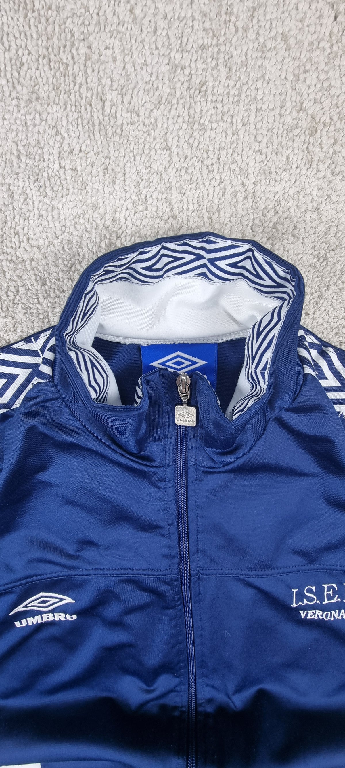 Chaqueta chándal Umbro L.S.E.F. Verona vintage azul marino talla L