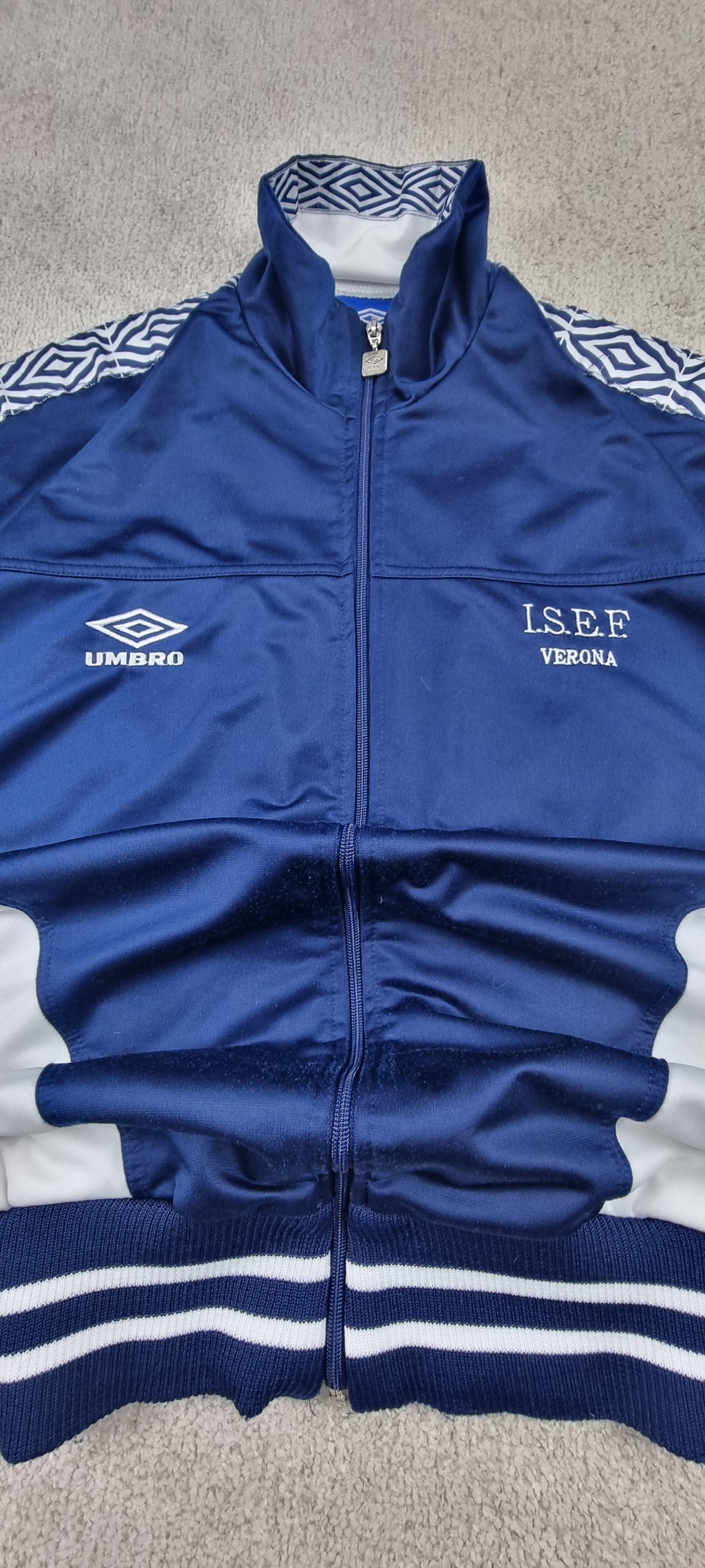 Chaqueta chándal Umbro L.S.E.F. Verona vintage azul marino talla L
