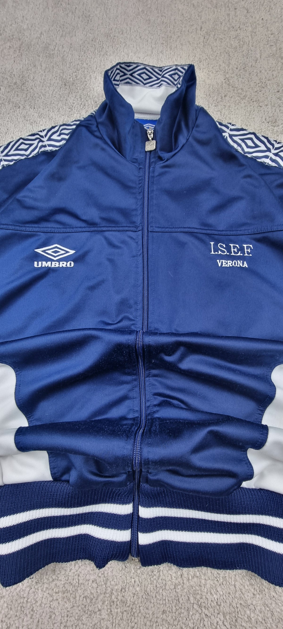 Chaqueta chándal Umbro L.S.E.F. Verona vintage azul marino talla L
