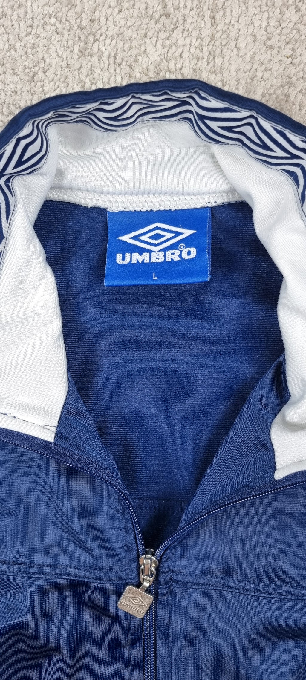 Chaqueta chándal Umbro L.S.E.F. Verona vintage azul marino talla L
