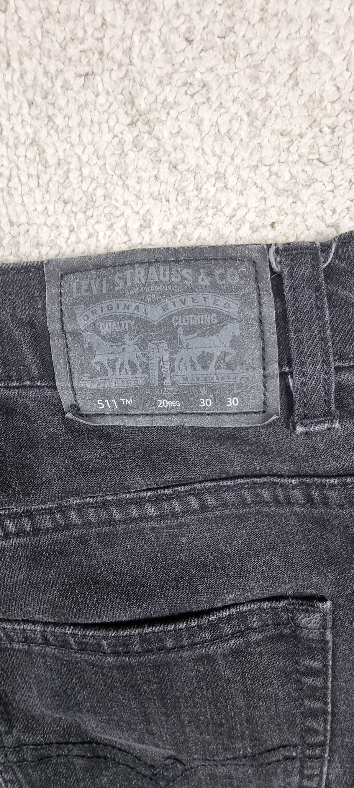 Levi's 511 Slim Jeans Negro/Gris W30 L30