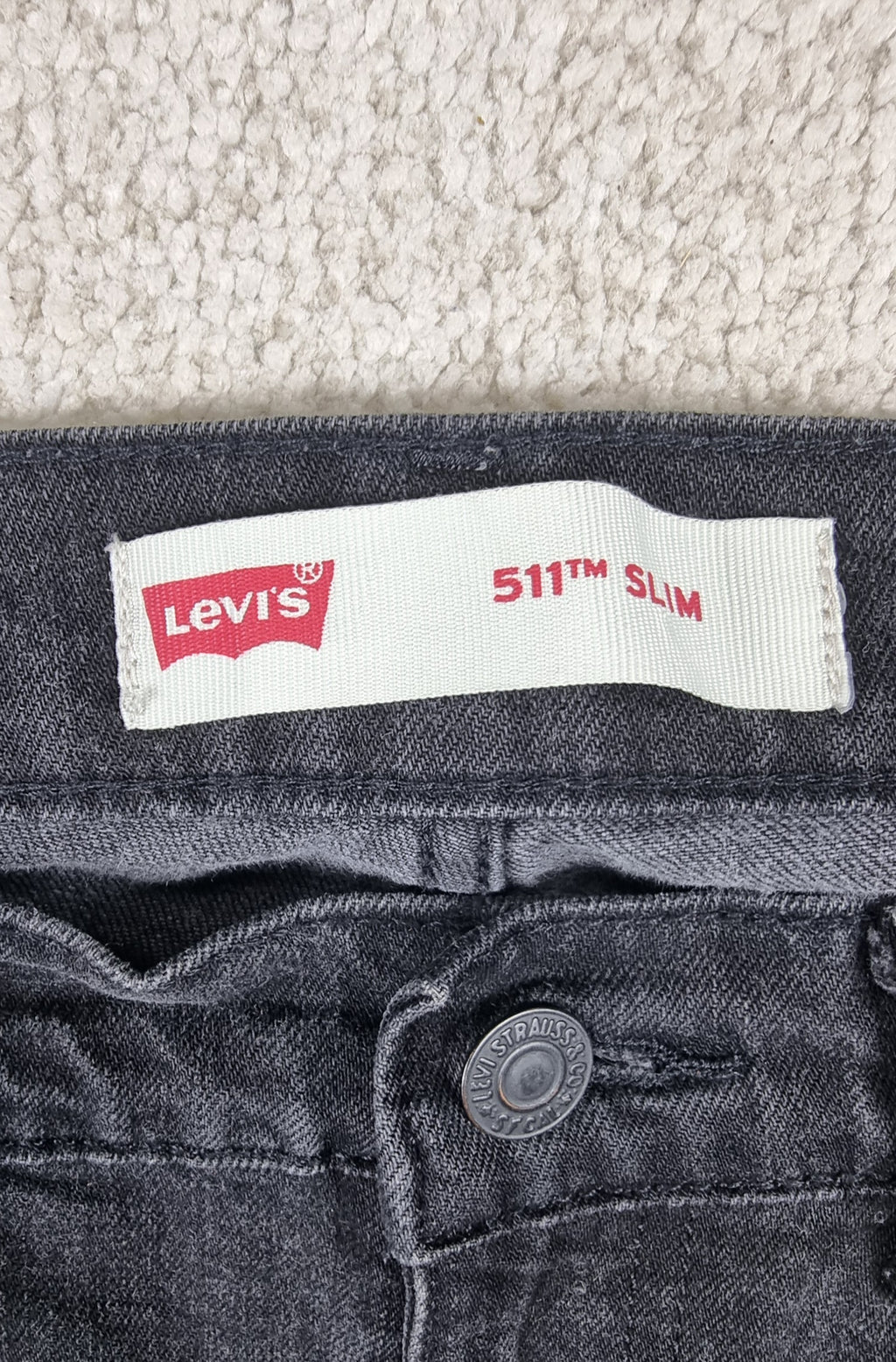 Levi's 511 Slim Jeans Negro/Gris W30 L30