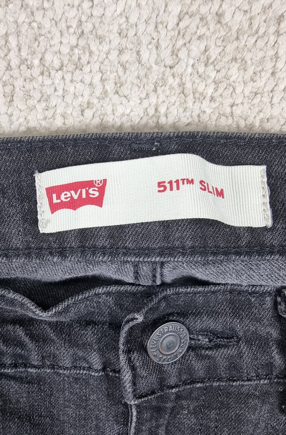 Levi's 511 Slim Jeans Negro/Gris W30 L30