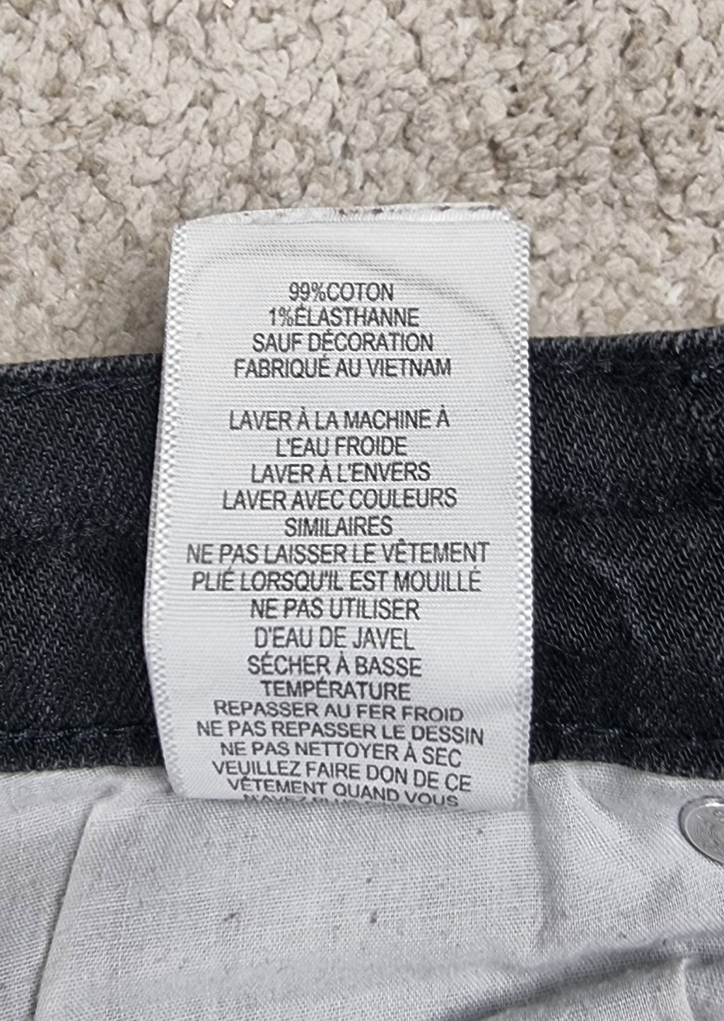 Levi's 511 Slim Jeans Negro/Gris W30 L30