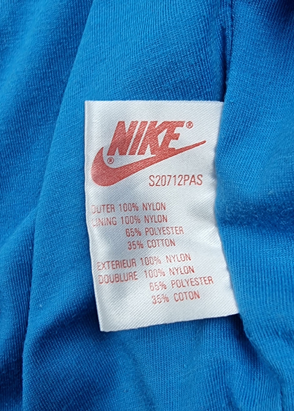 Cortavientos Nike Vintage 90s Color Block Azul, Morado y Verde – Talla M