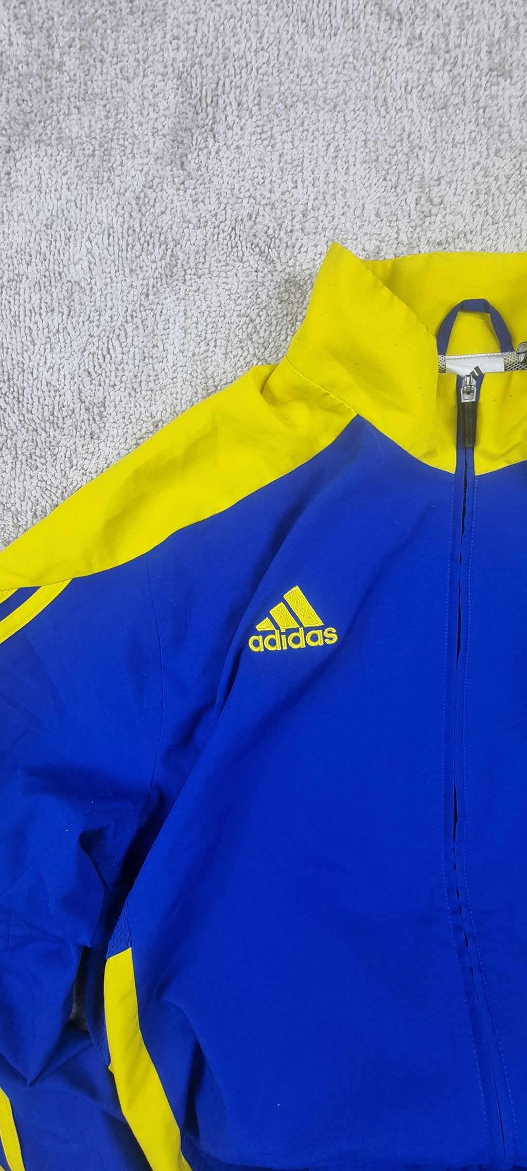 Chaqueta Adidas ClimaCool Azul y Amarilla Talla L