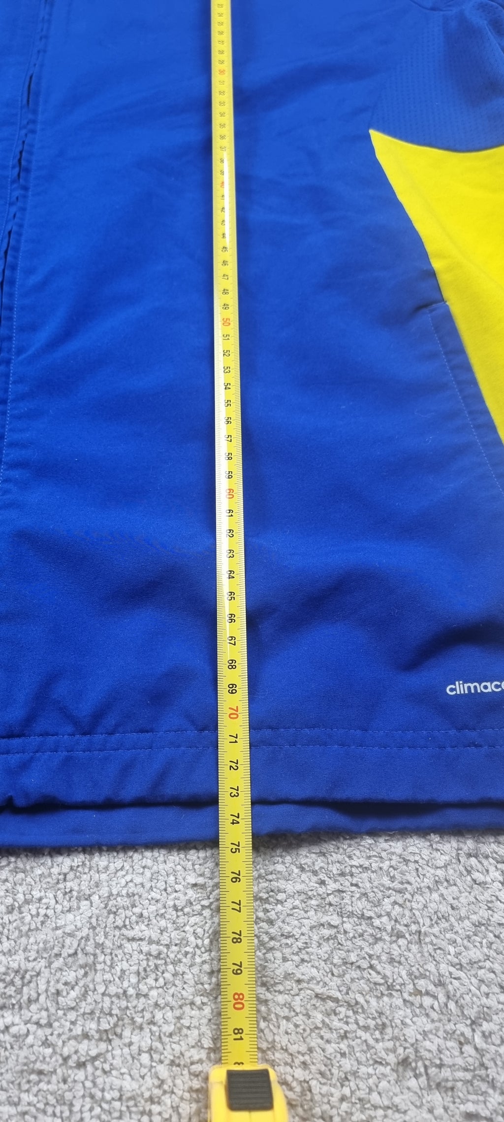 Chaqueta Adidas ClimaCool Azul y Amarilla Talla L