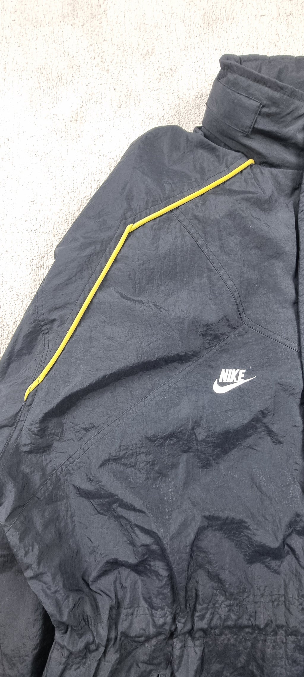 Chaqueta Nike Premier Vintage Azul Marino con Detalles Amarillos XL