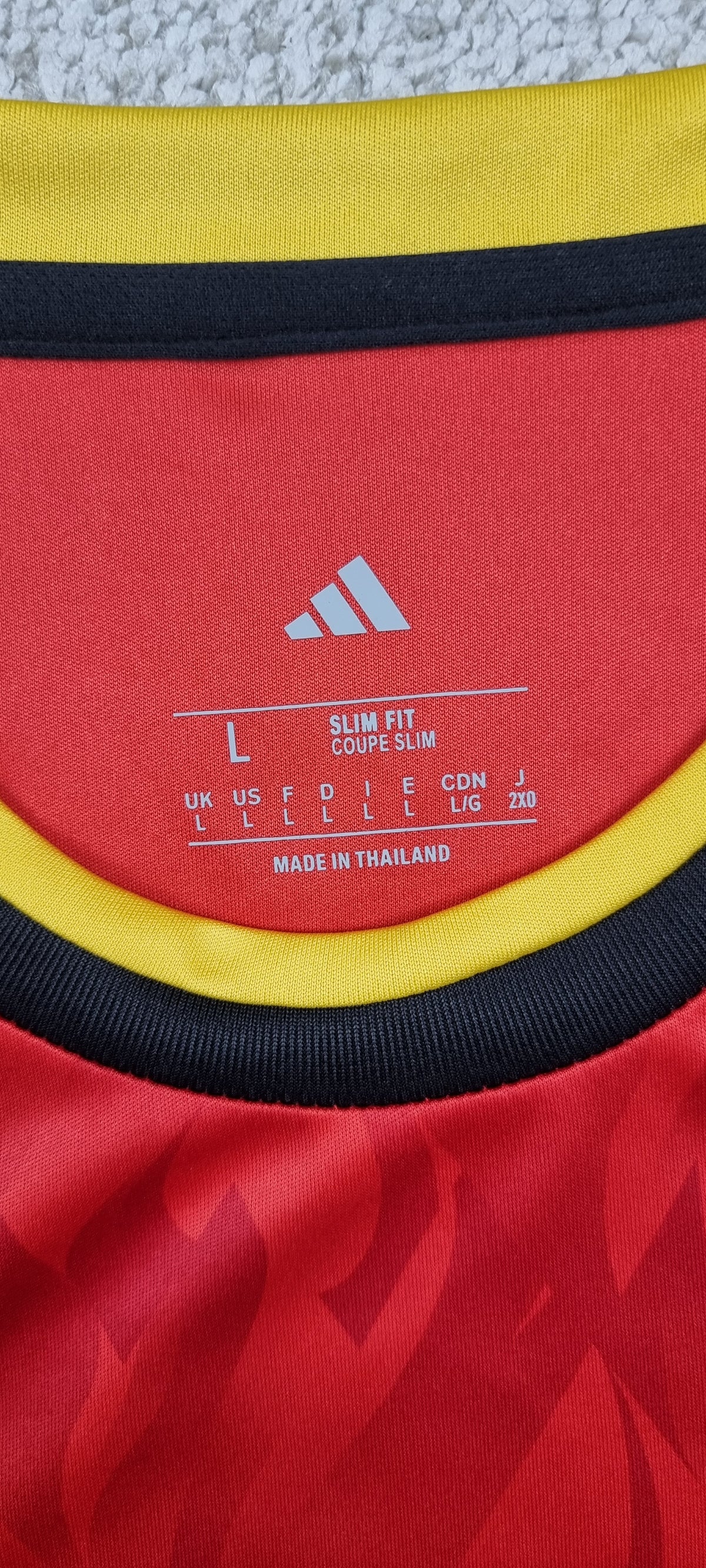Camiseta Adidas Selección Bélgica Red Devils  – Talla L