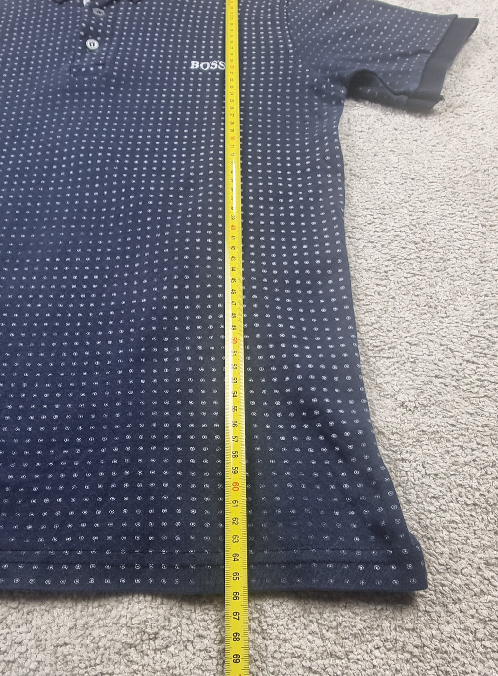 Polo BOSS Hugo Boss Azul Marino Estampado Talla L