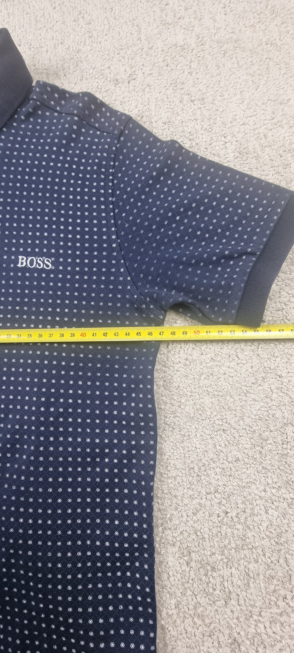Polo BOSS Hugo Boss Azul Marino Estampado Talla L