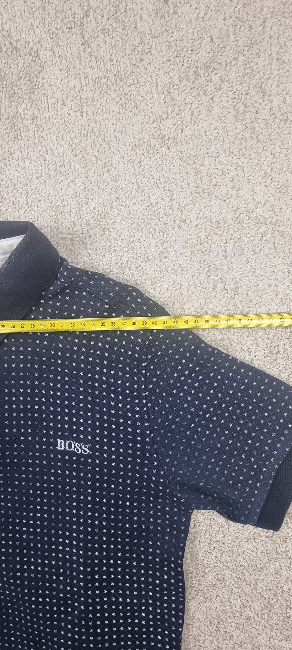 Polo BOSS Hugo Boss Azul Marino Estampado Talla L
