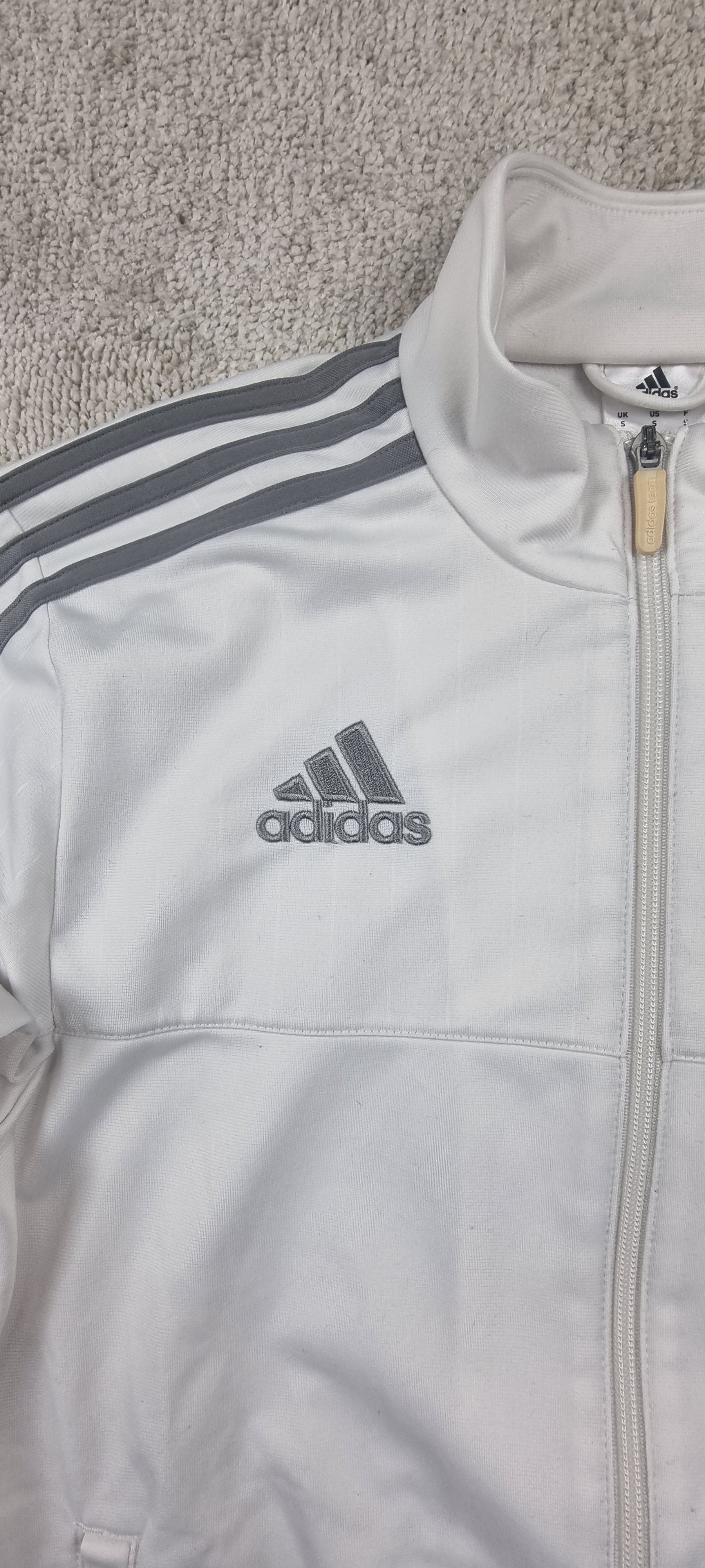 Adidas AC Milan Track Jacket Blanca Talla M/ Chaqueta Fútbol Vintage