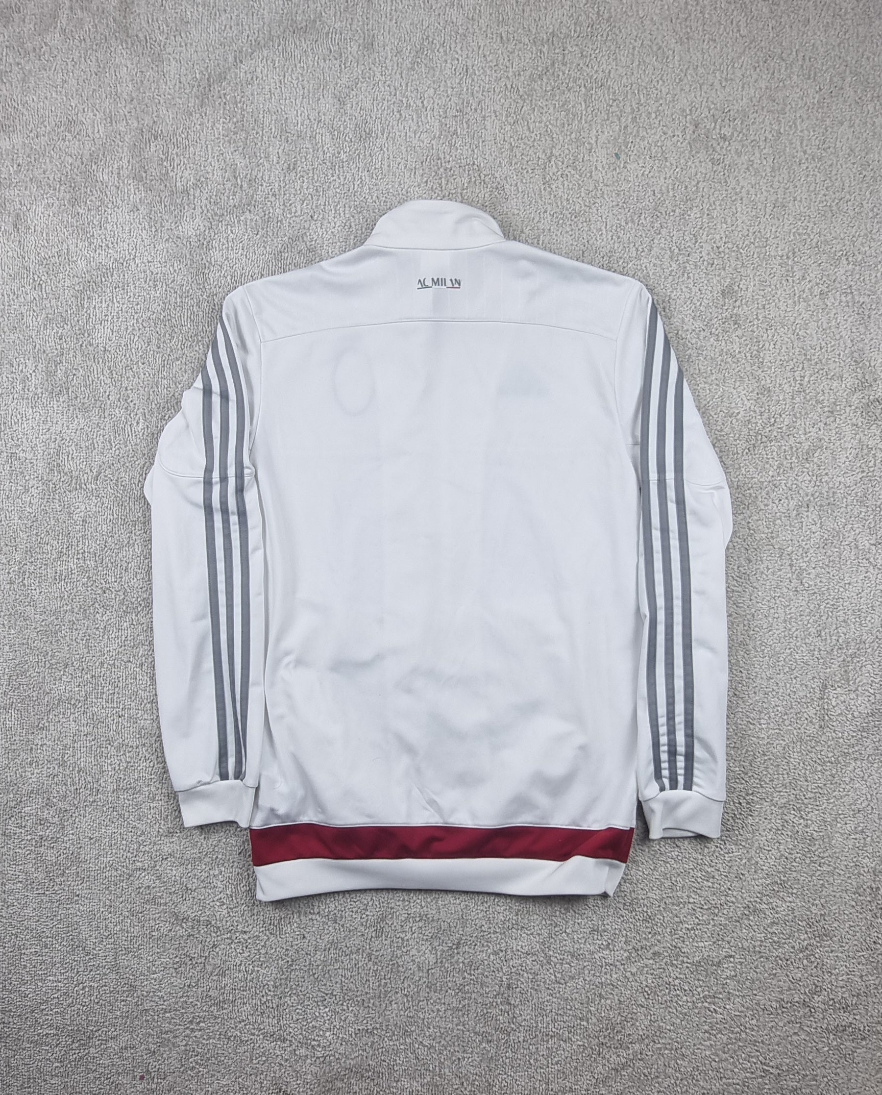Adidas AC Milan Track Jacket Blanca Talla M/ Chaqueta Fútbol Vintage