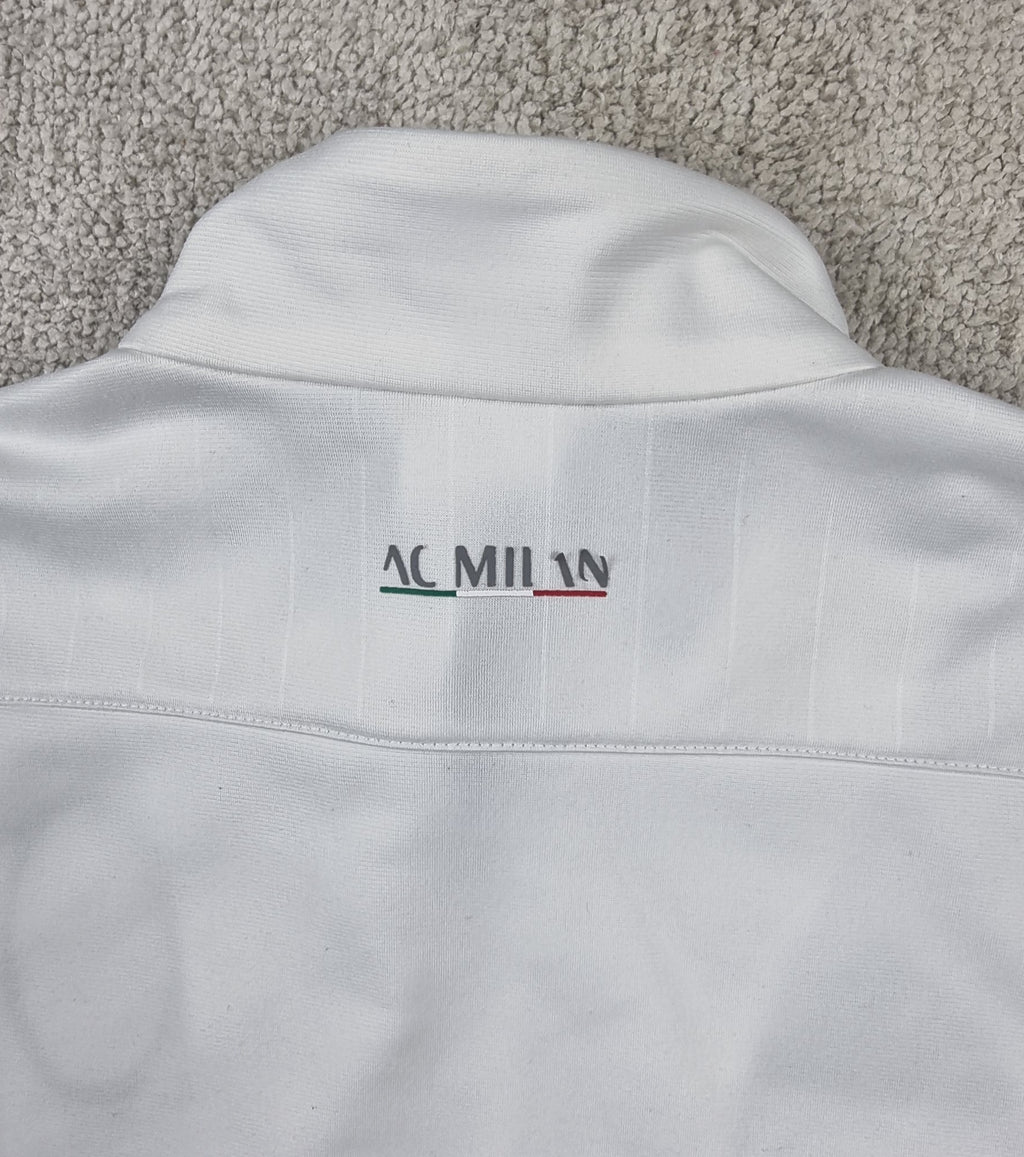 Adidas AC Milan Track Jacket Blanca Talla M/ Chaqueta Fútbol Vintage