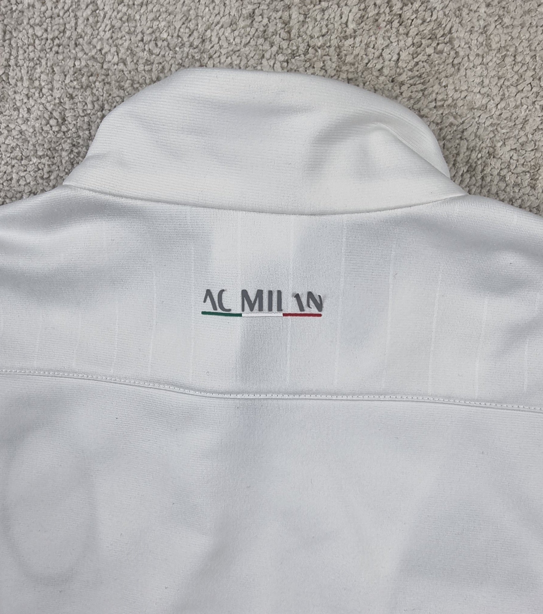 Adidas AC Milan Track Jacket Blanca Talla M/ Chaqueta Fútbol Vintage
