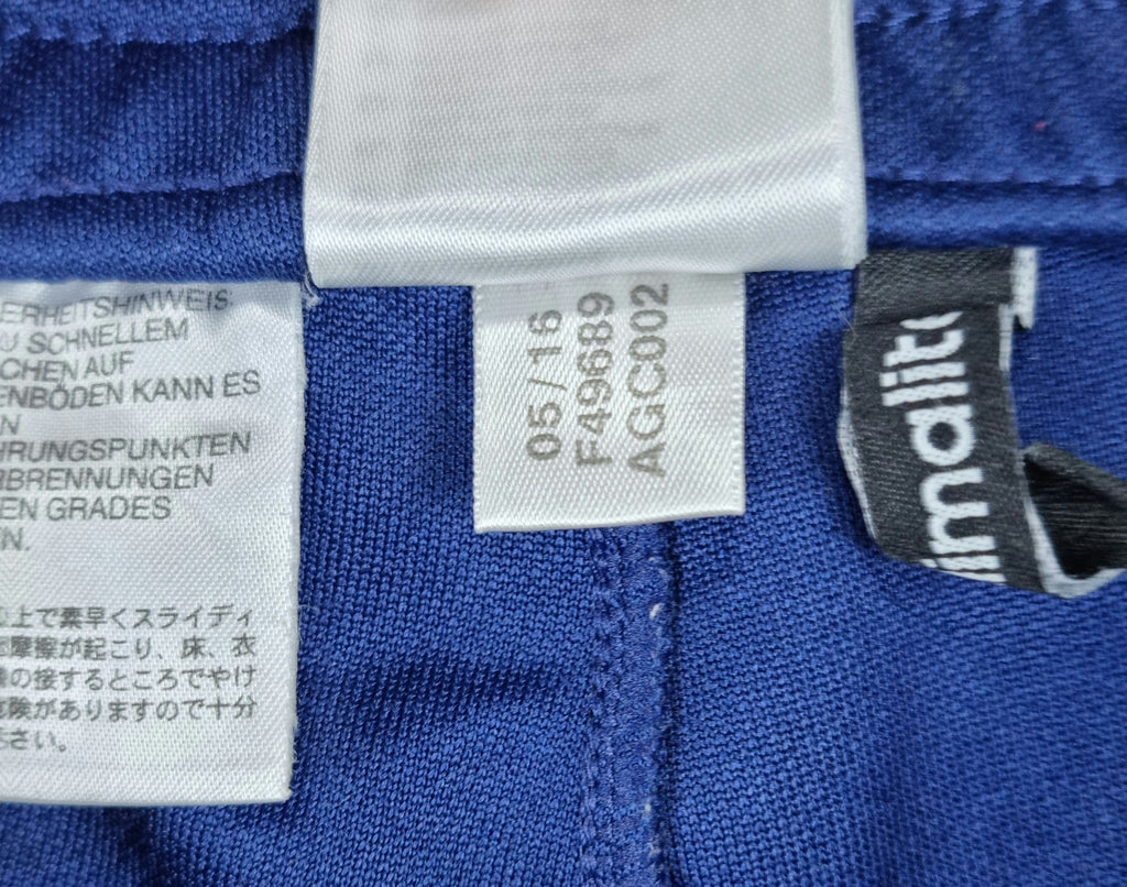 Adidas Pantalón Track Azul y Blanco Climalite XS