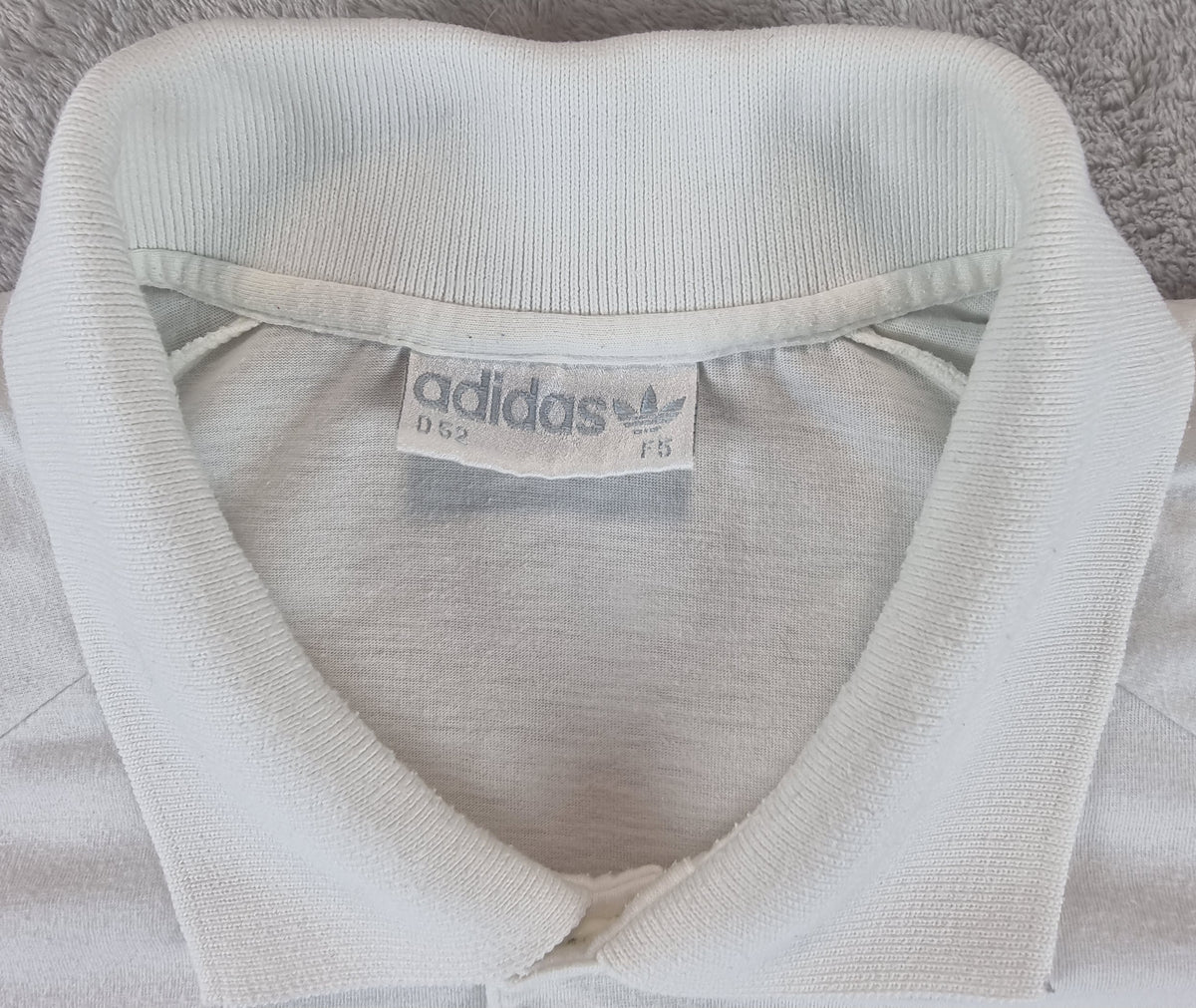 Polo Adidas Tennis Vintage 80s/90s Trefoil  Blanco Talla L/XL