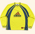Adidas Basketball Sudadera Técnica Amarilla Vintage talla L
