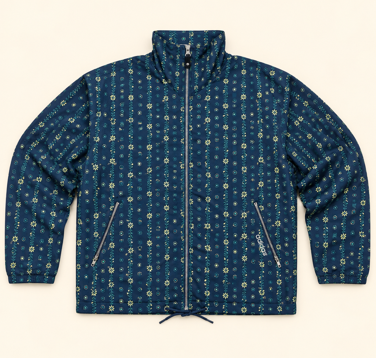 Adidas Vintage Chaqueta Estampada Talla 38