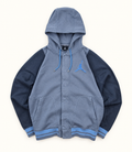 Sudadera Jordan con Capucha Gris y Azul talla M