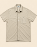 Lacoste Camisa Polo Beige Vintage Made in Spain Talla 7
