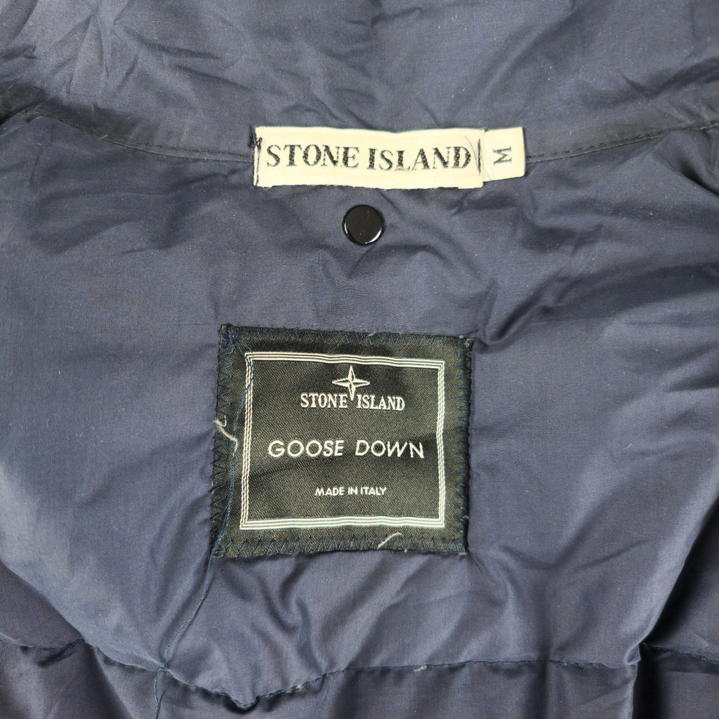 Stone Island Goose Down Liner Vintage Azul Marino Talla M