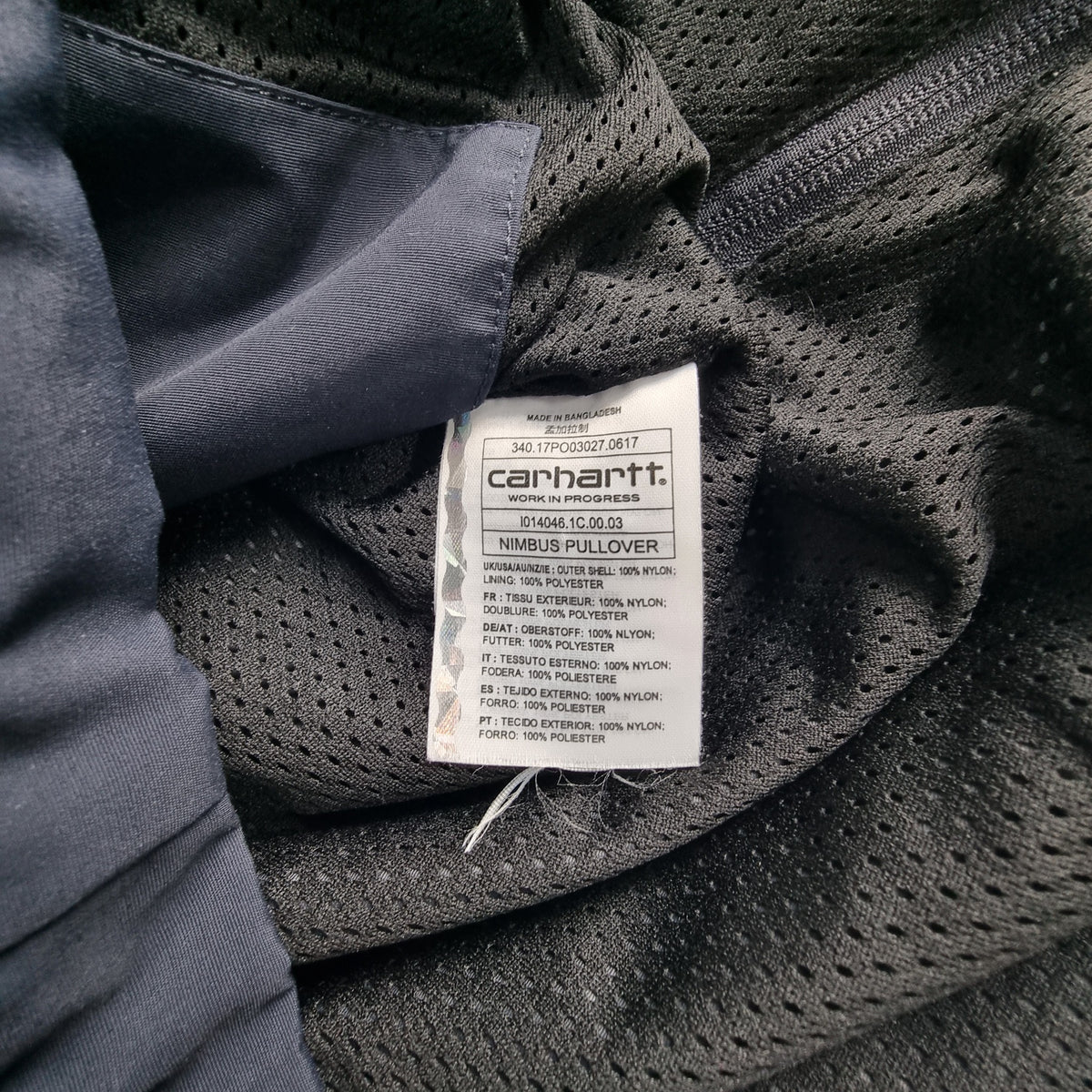 Carhartt WIP Nimbus Pullover vintage - etiqueta