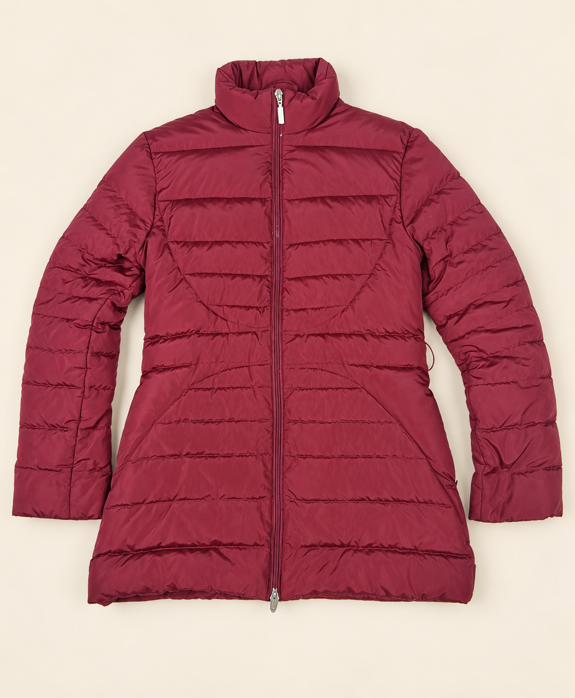 Moncler Plumífero Largo Rojo Talla 1