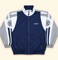 Adidas Vintage Track Jacket Azul Gris