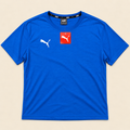 Puma Camiseta Azul Nueva Logo Bordado Talla M