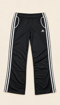 Adidas Pantalón Track Negro y Blanco Talla L