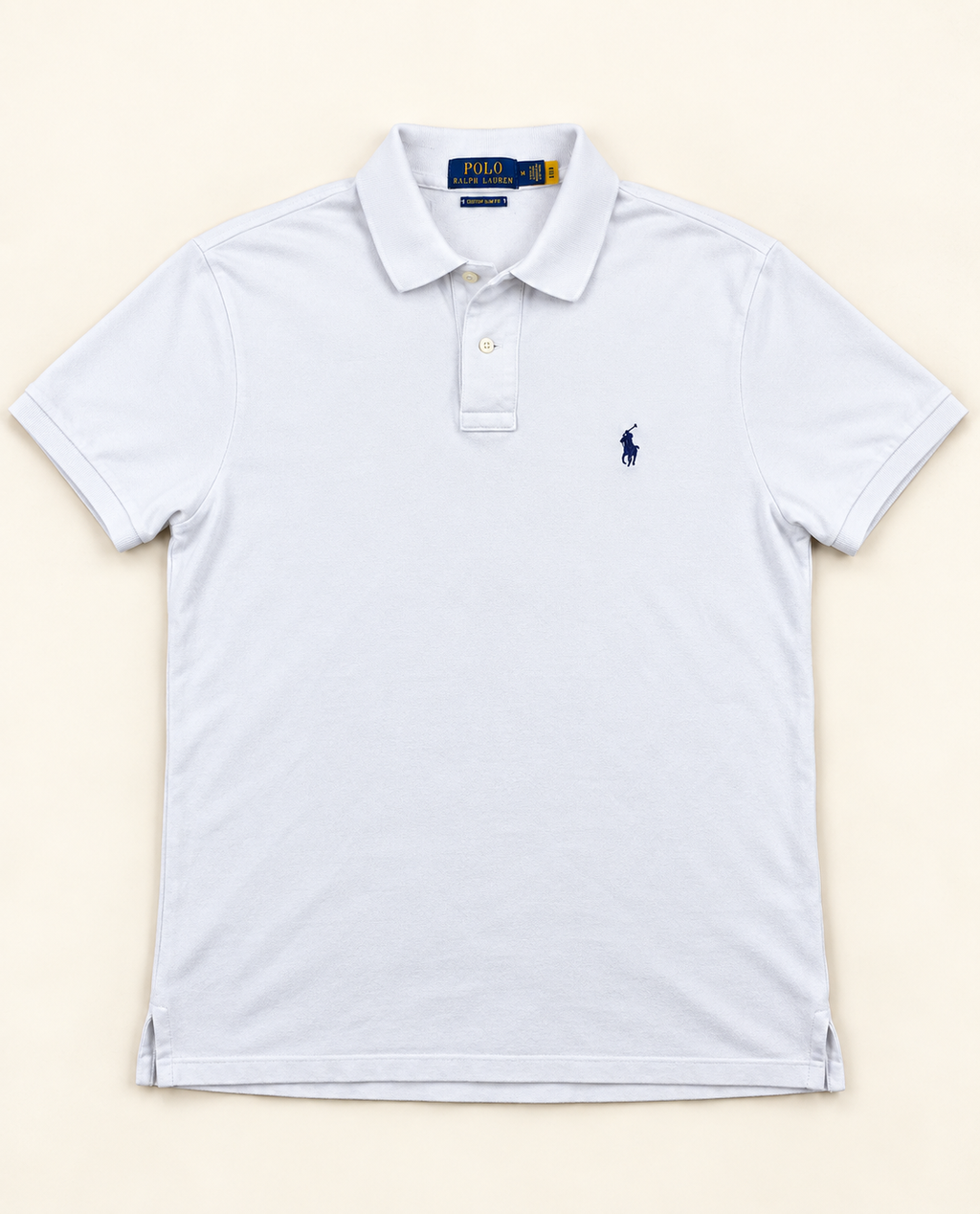 Polo Ralph Lauren Custom Slim Fit blanco – Talla M